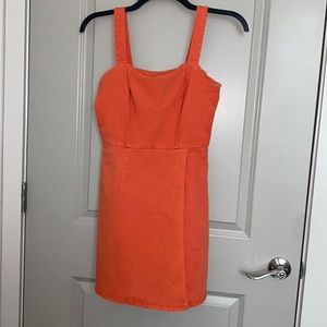 Cooper Key Orange Denim Dress